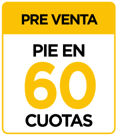 Preventa con pie en 60 cuotas.